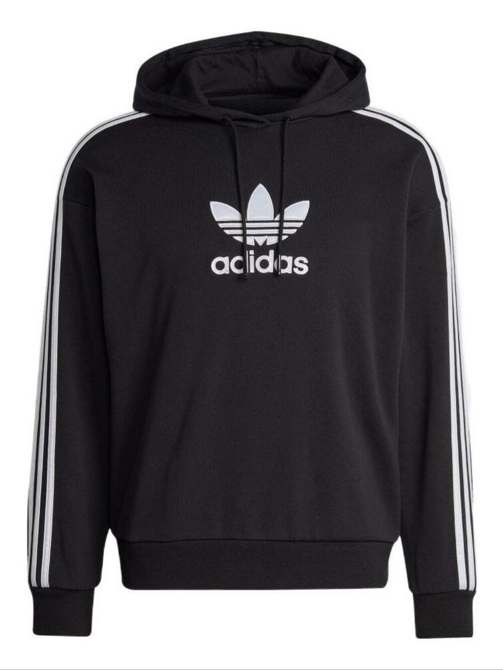 NWOTS Adidas X Parley Original Trefoil 3 Striped Pullover Hoodie Size M